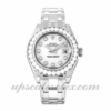 Senhoras Rolex Pearlmaster 80299 29 milímetros caso movimento automático White Diamond Dial